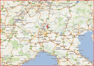 Individuazione geografica Nord Italia